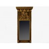 Carved Giltwood, Gesso, and Painted Pier Mirror