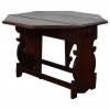 Walnut Octagonal Drop-Leaf Table