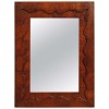 Shaped Mahogany Veneer Mirror