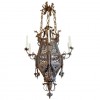 Large Wrought Iron 7-Light Lantern