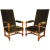 Pair of Fruitwood Fauteuils