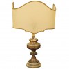 Silver Plated Table Lamp with Custom Parchment Shade