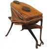 Functional Wooden, Leather, and Iron Fireplace Bellows, Fletcher Russell & Co.