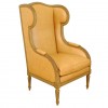 Carved and Painted Winged Bergere
