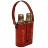 Double Flask in Leather Case