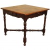 4-Drawer Walnut Table with Parquetry Top