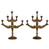 Pair of Giltwood Candelabrum