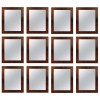 Group of 12 Mahogany Veneer Mirrors