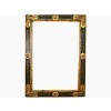 Stencil Gilt and Painted Papier Mache` Frame