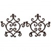 Pair of Wrought Iron 5-Light Candle Sconces
