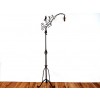 Wrought Iron Green Painted Floor Lamp