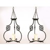 Pair of Wrought Iron Lanterns