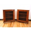 Pair of Walnut 1-Door Cabinets