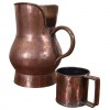 Copper Pitcher and Mug