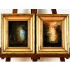 Pair of Paintings, Figures in Woods