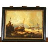 Oil on Board, Boats in Inlet