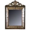 Beveled Mirror with Pierced Pediment