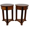 Pair of Fruitwood and Ebonized Tables