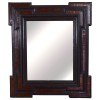 Large Walnut and Ebonized Wall Mirror