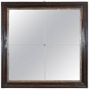 Ebonized Walnut and Silver Gilt Frame with 4 Mirror Plates