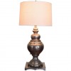 Silvered Brass Samovar mounted as a Table Lamp