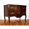 Rosewood and Inlaid 2-Drawer Commode