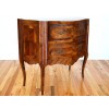 2-Drawer Walnut and Inlaid Commode