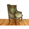 Carved Giltwood and Painted Bergere