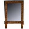 Giltwood and Gesso Footed Mirror