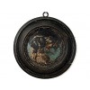Round Painted Woodcarving