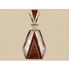 Red and Clear Glass Decanter