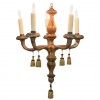 Diminutive Carved Giltwood 5-Light Chandelier