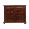 Carved Walnut 2-Door Credenza