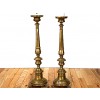 Pair of Brass Torcheres