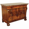 Walnut Commode with Marble Top