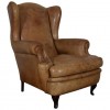 Leather Poltrona Frau Wing Chair