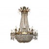 Monumental Dore' Bronze and Crystal Chandeleir