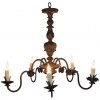 Carved Giltwood 5-Light Chandelier