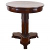 Carved Mahogany and Inlaid Center Table