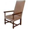 Walnut and Upholstered Fauteuil