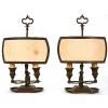 Pair of Bronze Lamps