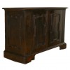 Walnut 2-Door Credenza with Applied Moulding