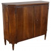 4-Door Canted Credenza in Walnut