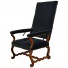 Walnut and Upholstered Ratchet Fauteuil