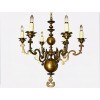Bronze 6-Arm Chandelier