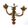 Painted Iron, Metal, and Mecca 3-Light Small Chandelier
