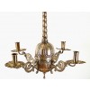 Pair of Silvered Brass Chandeliers