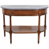 Cherrywood Marble-Top Console Table