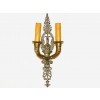 Pair of Bronze 2-Arm Sconces