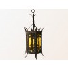 Cast Iron and Tole 1-Light Hanging Lantern
